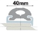 PVC kerületi kopás 40 mm - 1. részlet