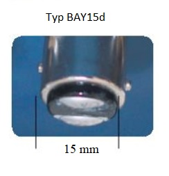 LED izzó BAY15d