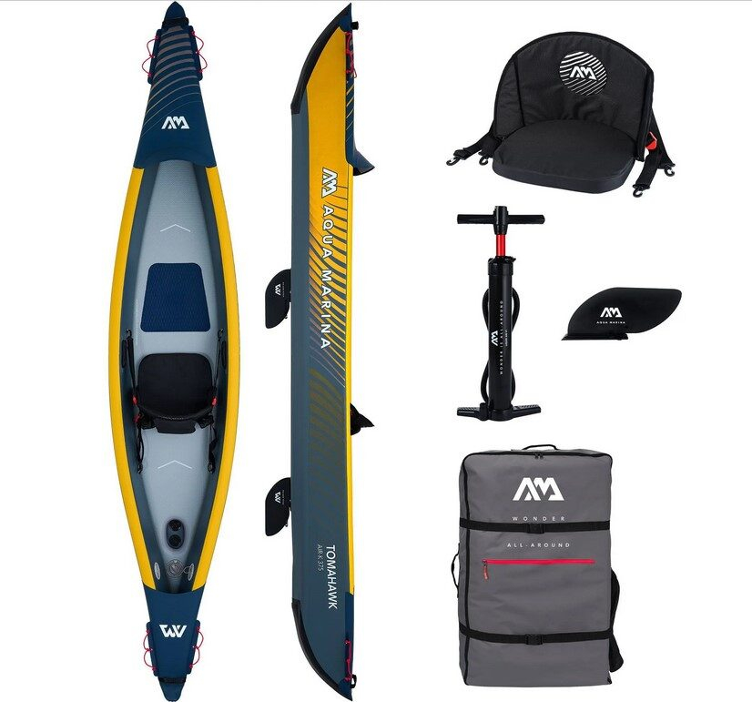 Aqua Marina Tomahawk AIR-K 375 x 72 cm-es nagynyomású gyorskajak