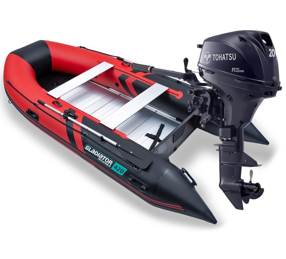 Komplett Gladiator B420 AL és Tohatsu MFS20E S