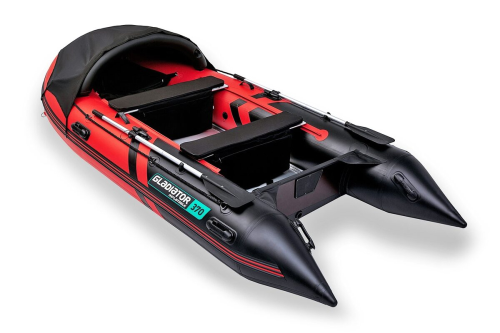 Gladiator Active C370 AL felfújható csónak alumínium padlóval - piros-fekete