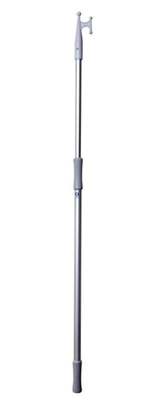 Teleszkópos eloxált alumínium csáklya 120-210 cm, átmérő 30 cm
