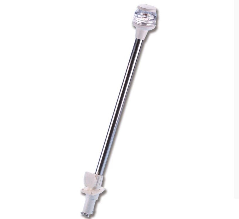 TREM horgonylámpa 360° levehető árboccal, fehér - 54 cm