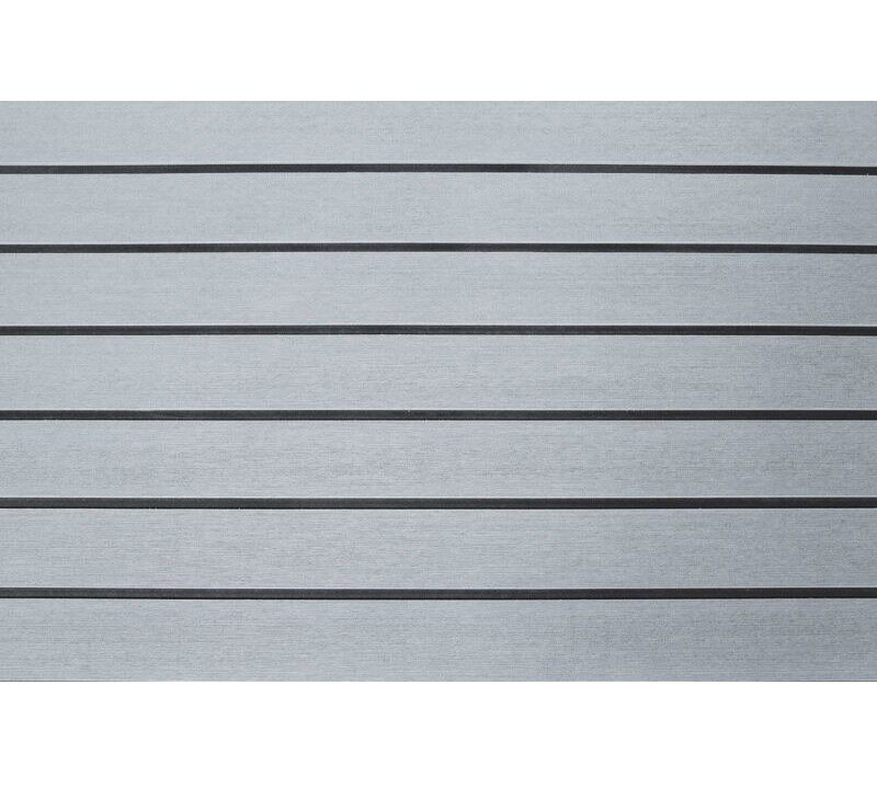 Öntapadó habszivacs padlóburkolat szürke teakfa utánzattal 240 x 120 cm