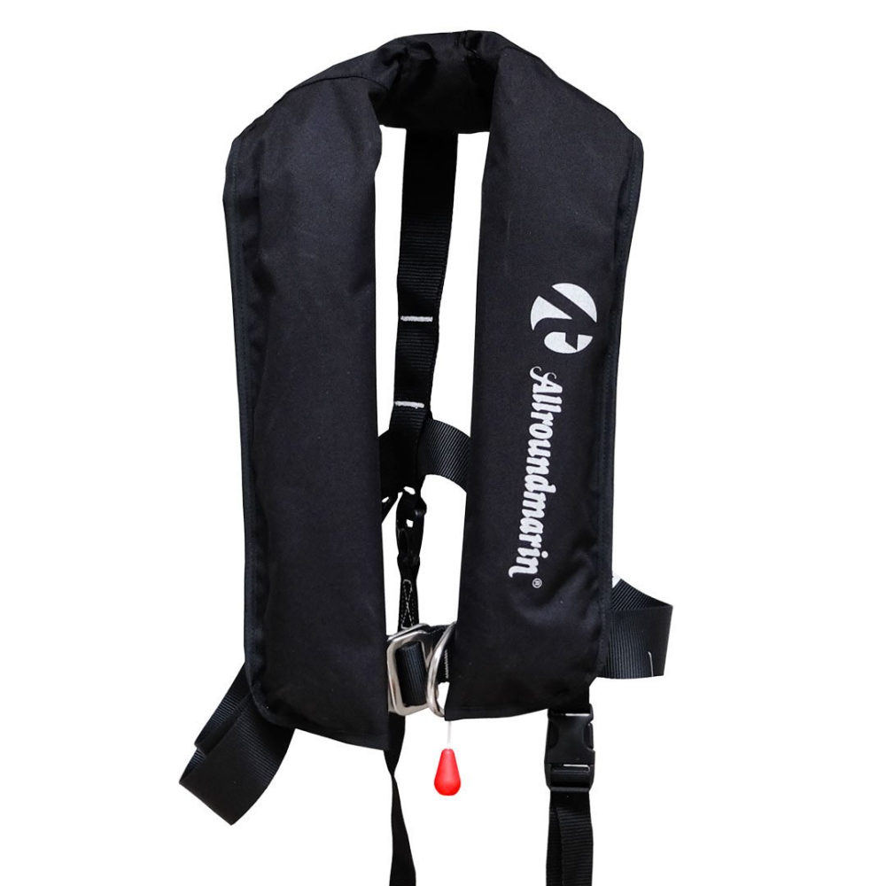 ALLROUNDMARIN automata mentőmellény 165N - XXL - fekete