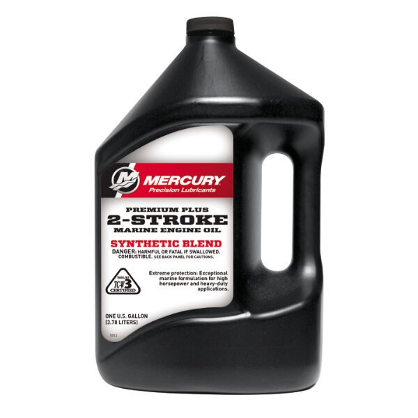 Mercury Premium Plus 2 ütemű hajómotorolaj szintetikus keverékkel - Hajómotorolaj 2 ütemű 4L
