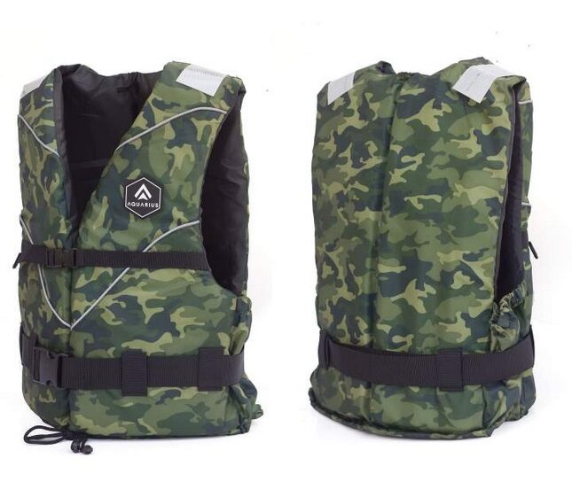 AQUARIUS CAMO MILITARY mentőmellény - XS