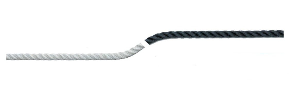 Polyester csavart kikötő vagy horgonykötél fehér - Φ 8-24 mm