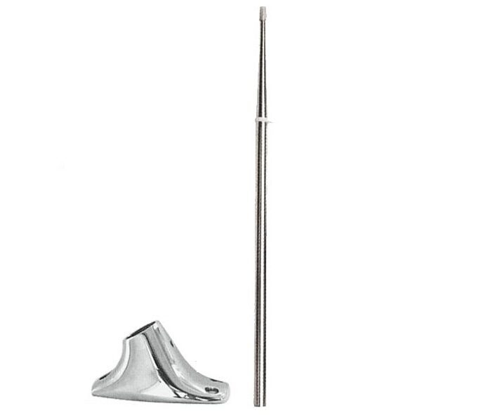 Rozsdamentes acél zászlótartó 40 cm rozsdamentes acél talppal