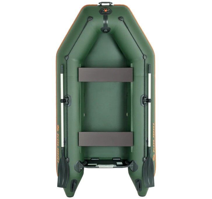 Kolibri KM-260A felfújható csónak zöld, nagynyomású padlóval, légfedélzet