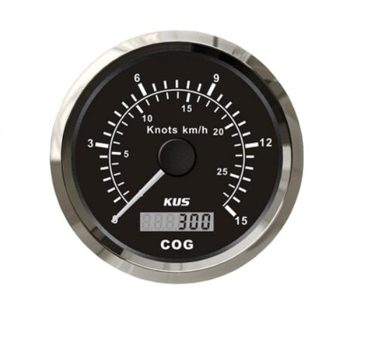 KUS - GPS analóg sebességmérő 27 km/h - fekete