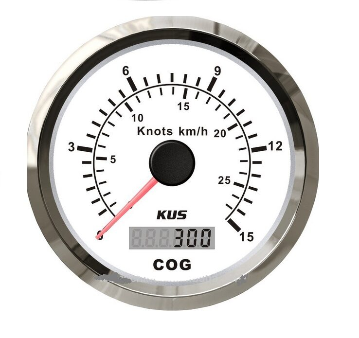 KUS - GPS analóg sebességmérő 110 Kmh - fehér