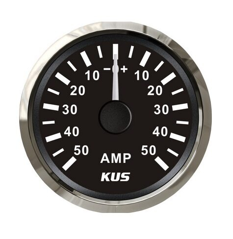 KUS ampermérő 50 amperig - fekete