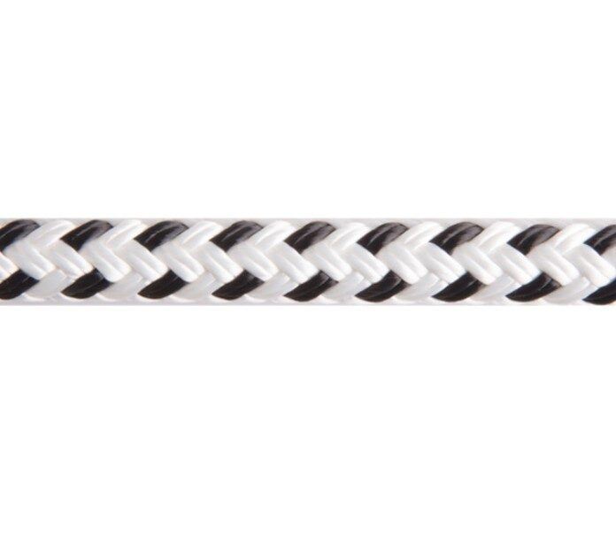 LANEX LAGUNA Poliészter horgony- és kikötőkötél 14 mm, fekete-fehér