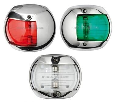 Navigációs lámpa rozsdamentes acél testtel "SPHERA DESIGN" COMPACT 12