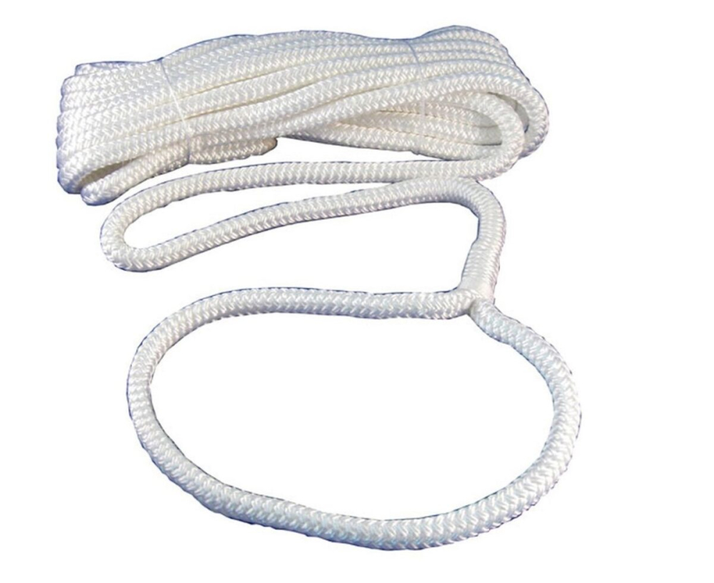 Fenderkötél hurokkal 1,5 m x 8 mm fehér