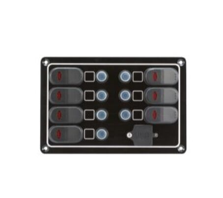Vezérlőpanel 7 kapcsolóval + 1 x USB