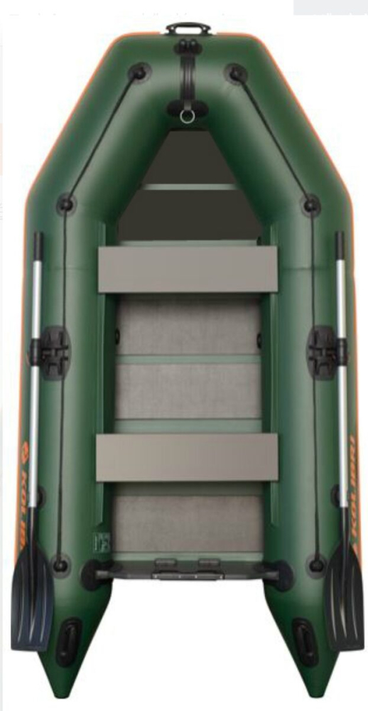 KOLIBRI KM-280 felfújható csónak rácsos padlóval - zöld