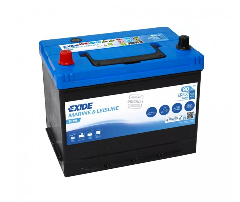 EXIDE DUAL Marine &amp; Multifit 80Ah - vontatóakkumulátor