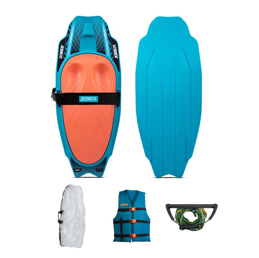 Jobe Slash térdvédő szett kékeszöld - 124 cm