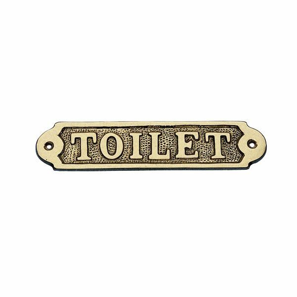 Réz ajtótábla - WC