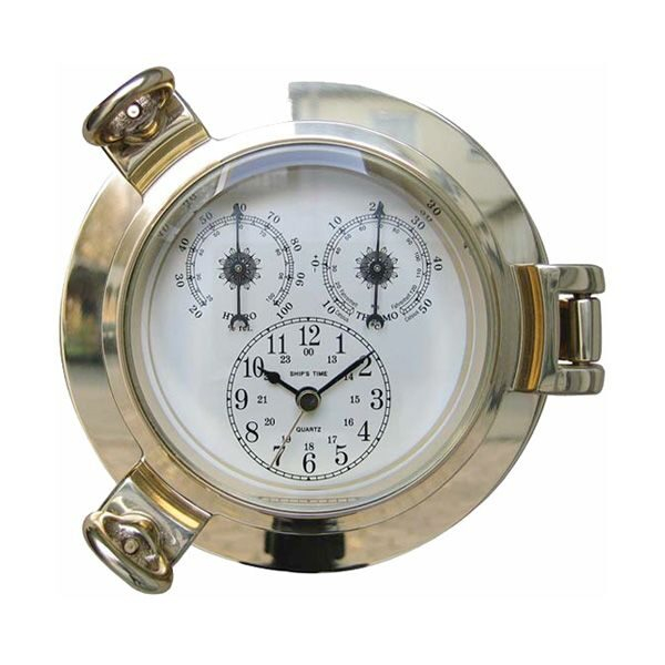Hőmérő és higrométer - hajóablak Φ 14 cm
