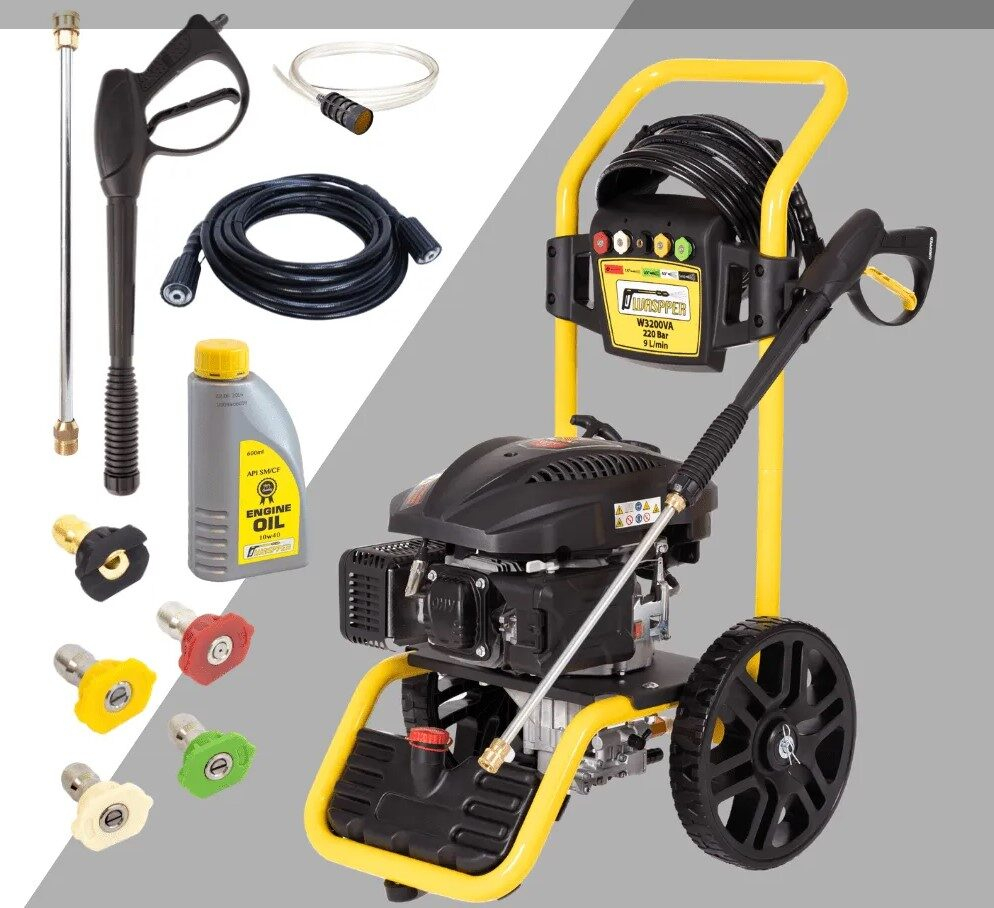 Waspper W3200VA benzinmotoros magasnyomású tisztító, Peggas, 4,3 LE, 220 bar / 3200 PSI