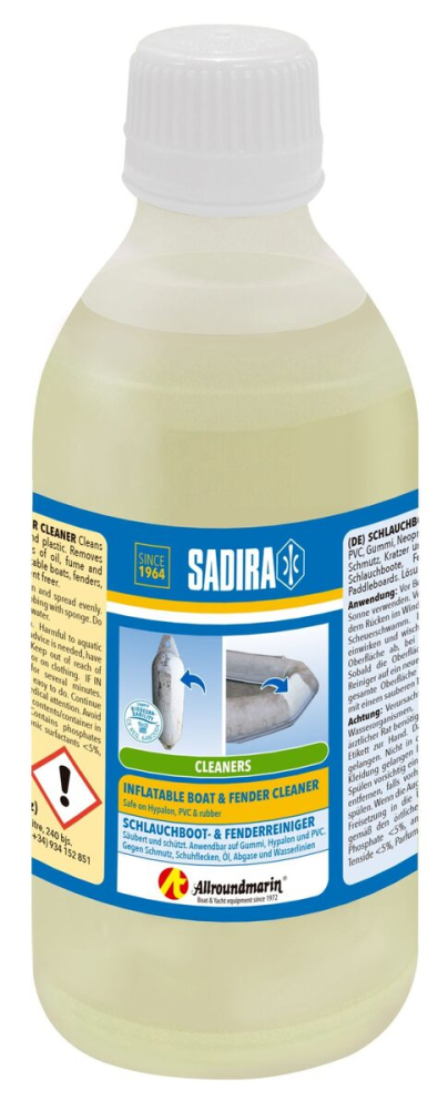 SADIRA – tisztítószer felfújható csónakokhoz és fenderekhez – 250 ml