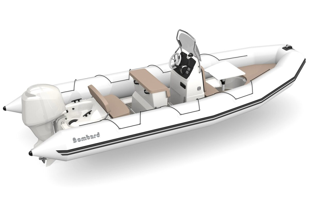 Bombard Sunrider 650 Strongan felfújható csónak világos szürke / kavicsos