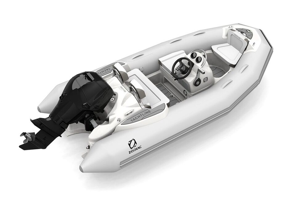 Zodiac Yachtline 360 ​​​​​​DL Strongan felfújható csónak - világos szürke