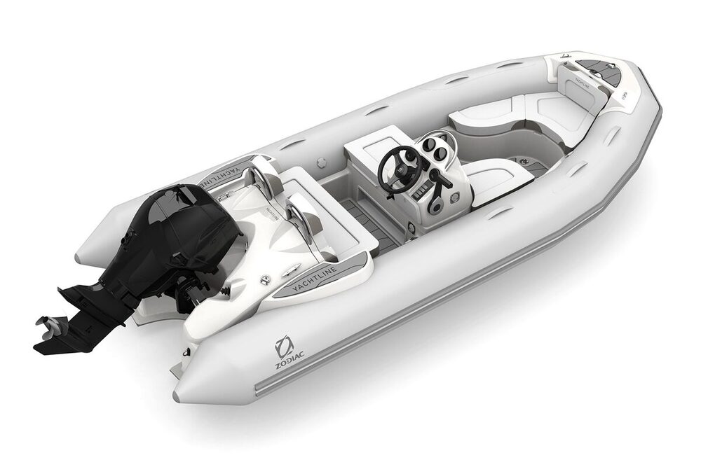 Zodiac Yachtline 440 DL Strongan felfújható csónak - világos szürke