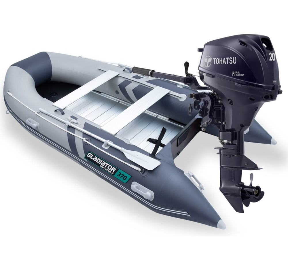 Komplett Gladiator B370 AL egy Tohatsu MFS20E S-hez