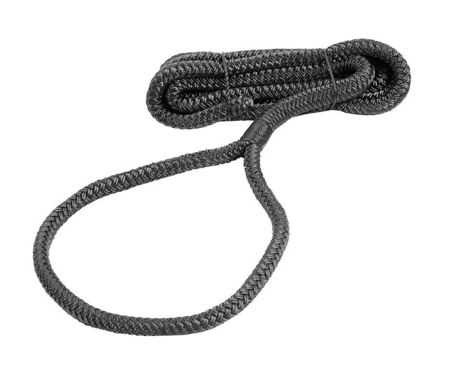 Fenderkötél füllel 1,5m x 6 mm fekete