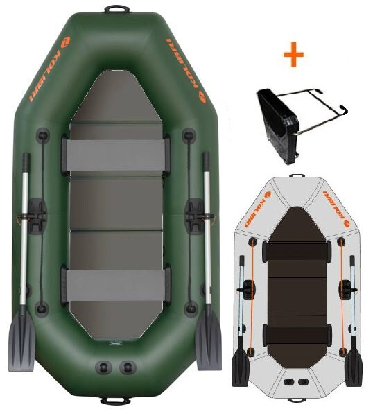 KOLIBRI K-240 TP felfújható csónak tömör padlóval + motortartóval