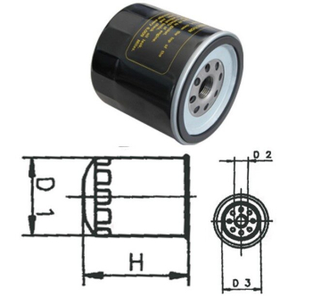 Olajszűrő YAMAHA F15/F25/F40/F50/F80/F100 (1995-től 2000-ig)