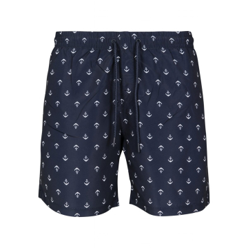 Urban Classics Pattern Anchor fürdőruha - sötétkék