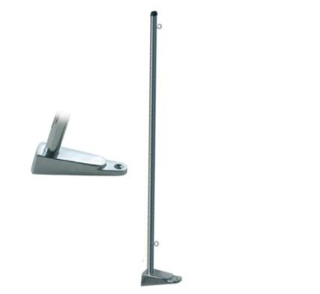Rozsdamentes acél zászlótartó 35 cm rozsdamentes acél talppal