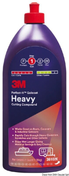 3M Marine Gelcoat Heavy Cutting Compound – durva csiszolópaszta, 946 ml