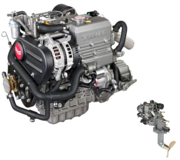 YANMAR 3YM20C so Saildrive SD 25 - 21 LE