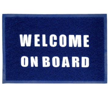 Hajószőnyeg "WELCOME ON BOARD" felirattal 400 x 600 mm