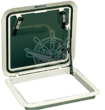BOMAR Süllyesztett fedél - fekete / 304 x 302 mm