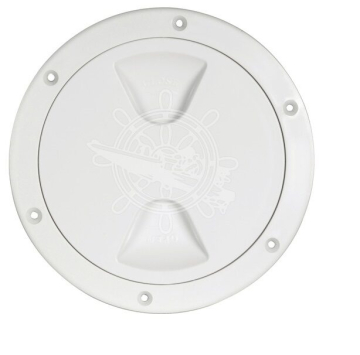 Fehér fedél ellenőrző nyíláshoz Ø 125 mm
