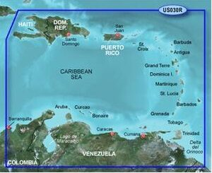 BlueChart G2 Vision - US030R - Délkelet-Karib-térség/NORMÁL