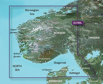 BlueChart G2 Vision - EU709L /Dél-Norvégia/ NAGY