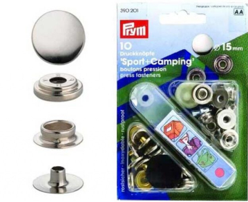 PRYM Sport és Kemping csapszegek - 10 pár készlet összeszerelő szerszámokkal