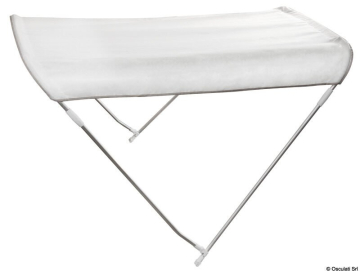 2-ágú fehér alumínium biminitető - szélesség 130/140 cm, csőátmérő Ø22 mm