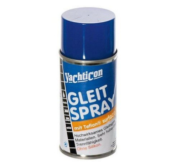 YACHTICON GLEIT SPRAY - teflon tartalmú kenőanyag spray cipzárakhoz, patentokhoz, mozgó alkatrészekhez, elektronikához - 400 ml