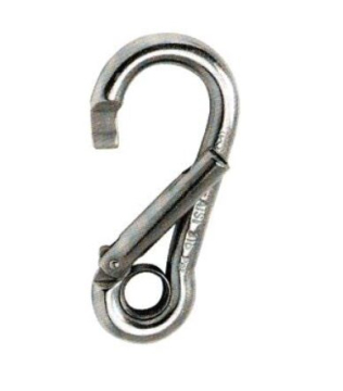 KONG CLASSIC GENIUS Rozsdamentes acél karabiner füllel