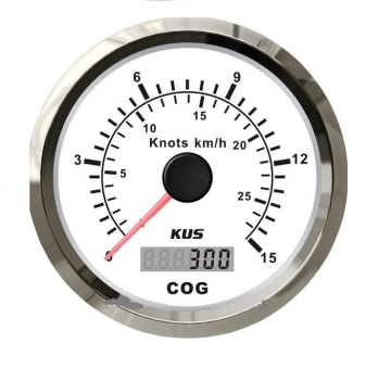 KUS - GPS analóg sebességmérő 27 Kmh - fehér