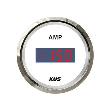 KUS digitális ampermérő 50 amperig - fehér